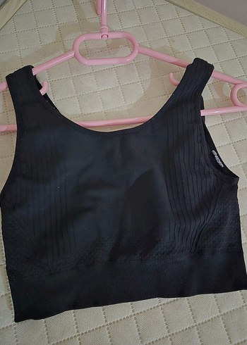 Siyah V Yaka Spor Üst - Görsel 2