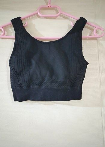 Siyah V Yaka Spor Üst - Görsel 3