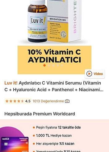 Luv it c vitamini serum 