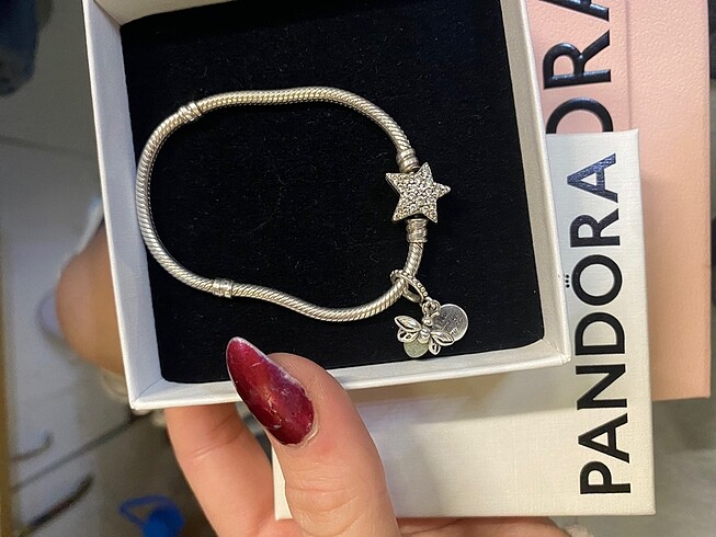 Beden çeşitli Renk Pandora yıldız klipsli bileklik