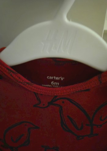 Carter's Bordo Uzun Kollu Bebek Body 6 ay