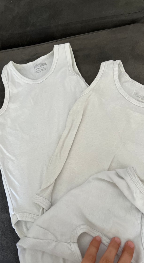 Beyaz Çocuk Atlet 3'lü Set - Görsel 2