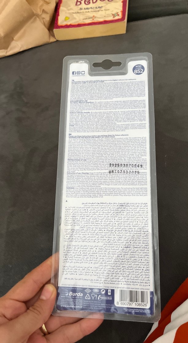 Pembe Bebek Biberonu 0-6 Ay - Görsel 4