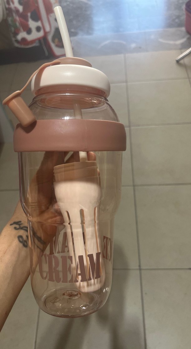 Pastel Bej su şişesi - Görsel 2