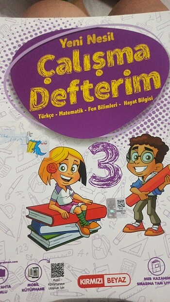 Kırmızı beyaz yeni nesil çalışma defteri 3.sınıf