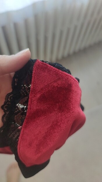 Kadife kütyen külot takımı  - Görsel 4