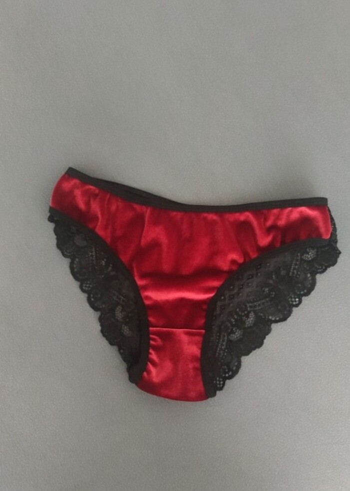 Kadife kütyen külot takımı  - Görsel 5