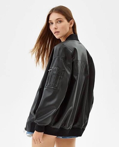 Bershka deri ceket