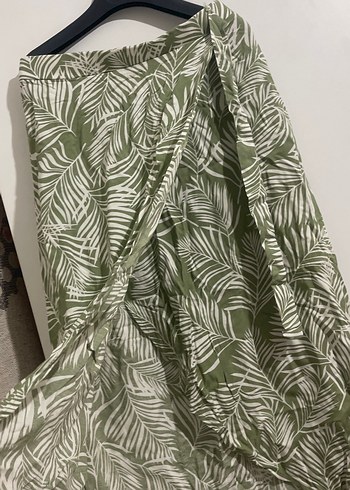 Yeşil Desenli Bohem Uzun Etek - Görsel 2