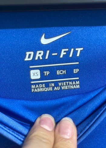 Mavi Desenli Kadın Spor Tayt Velcro Detaylı - Görsel 2