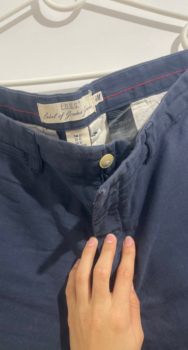 Erkek Lacivert Denim Kısa Şort - Görsel 3