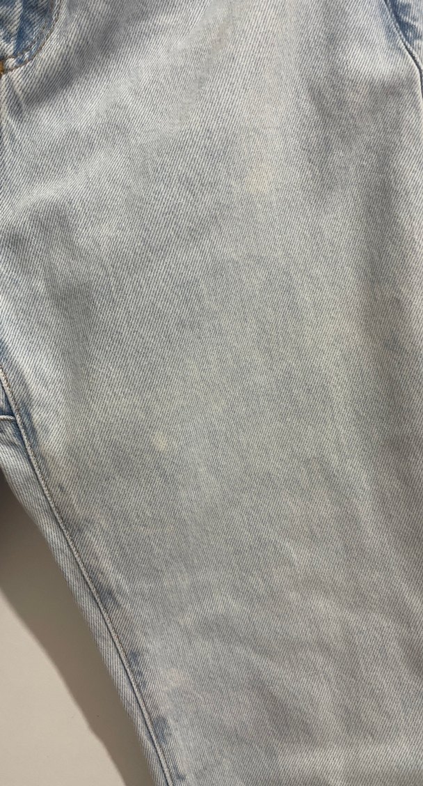 Kadın Mavi Pastel Denim Bol Kesim Pantolon - Görsel 3