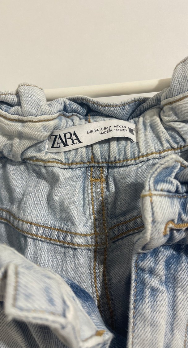 Kadın Mavi Pastel Denim Bol Kesim Pantolon - Görsel 4