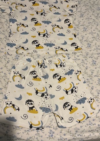 Beyaz Renkli Pamuklu Baskılı Çocuk Pijama Takımı - Görsel 3