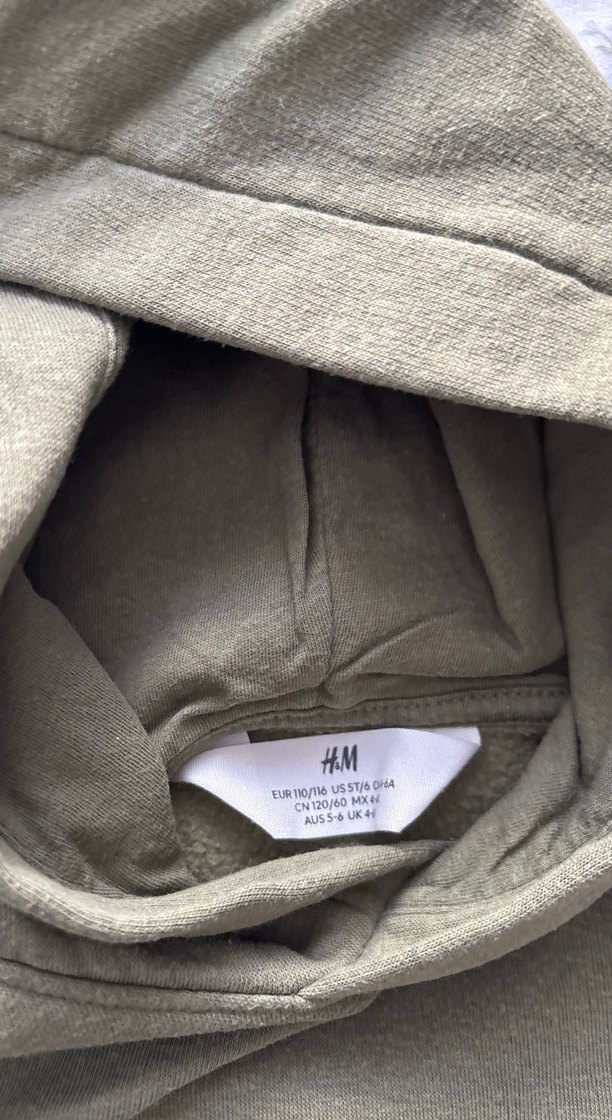 H&M Haki Kapüşonlu Kadın Sweatshirt - Görsel 2