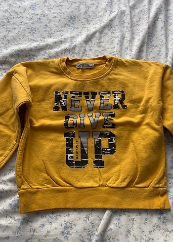 Erkek Çocuk Sarı Baskılı Sweatshirt - Görsel 2