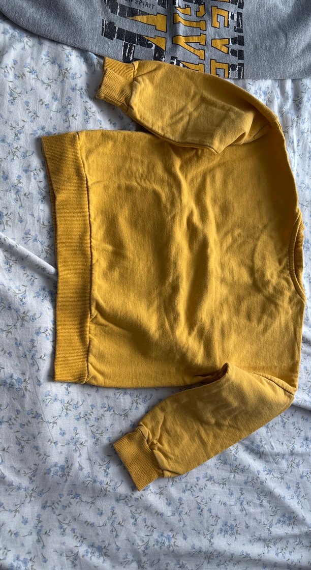 Erkek Çocuk Sarı Baskılı Sweatshirt - Görsel 5