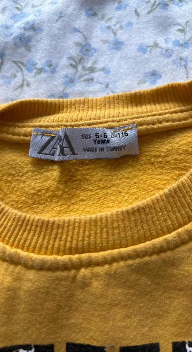 Erkek Çocuk Sarı Baskılı Sweatshirt - Görsel 4