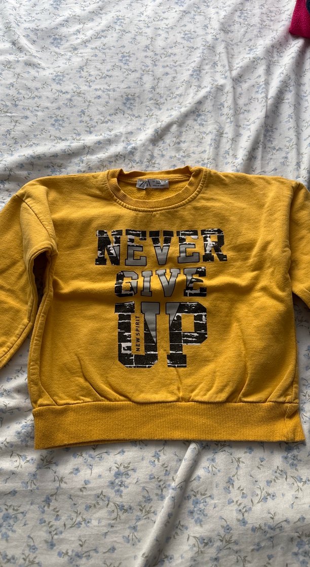 Erkek Çocuk Sarı Baskılı Sweatshirt - Görsel 2