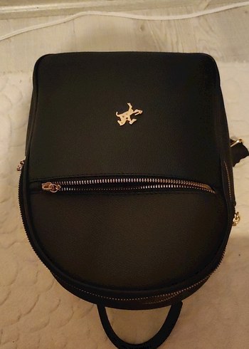 Siyah Deri Kadın Sırt Çantası - Görsel 4