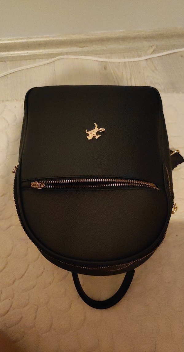 Siyah Deri Kadın Sırt Çantası - Görsel 4