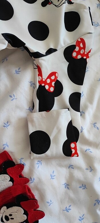 18-24 Ay Beden beyaz Renk Minnie mouse elbise