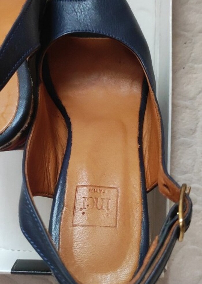 Hakiki deri dolgu topuk  - Görsel 5