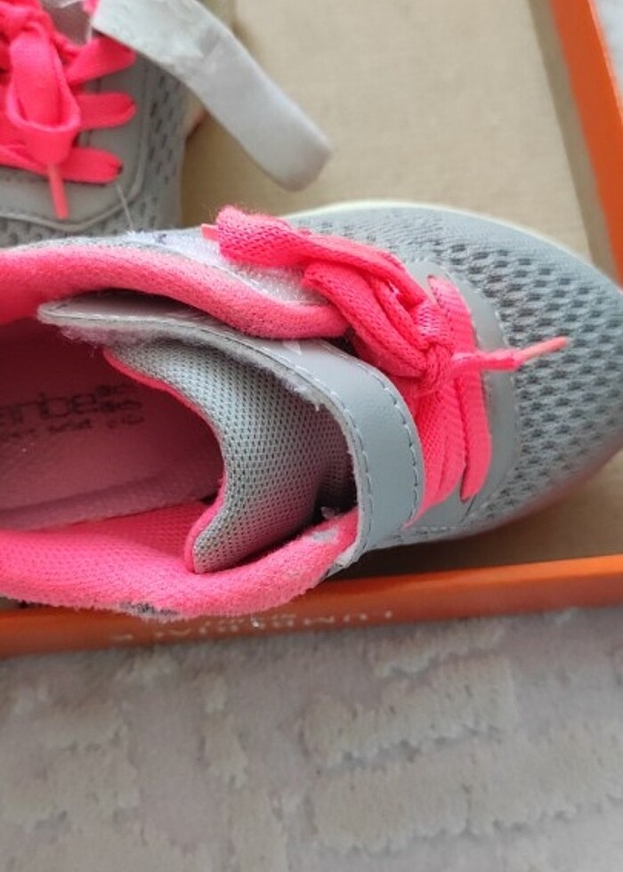 Gri pembe spor ayakkabı  - Görsel 3