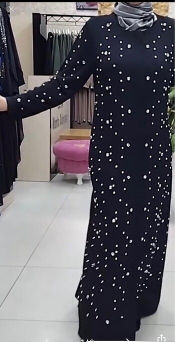 52 Beden Taşlı ferace