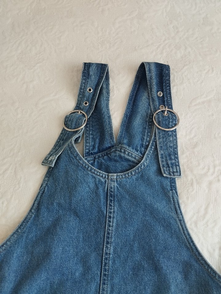 Mavi Denim Askılı Salopet - Görsel 5