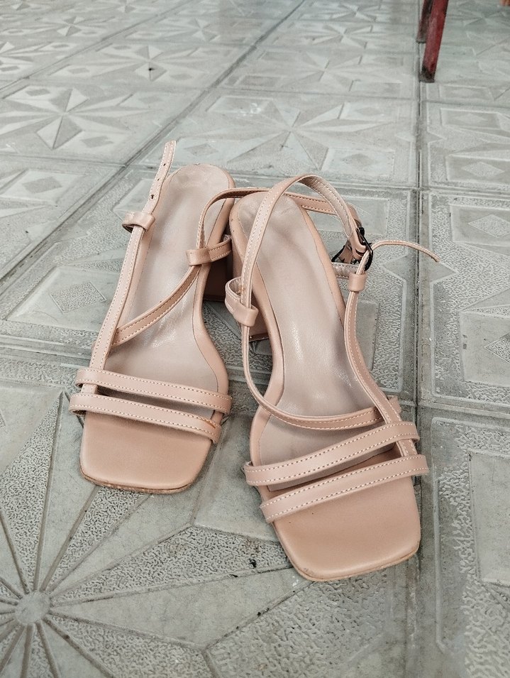 Bej Kadın Topuklu Ayakkabı - Görsel 2