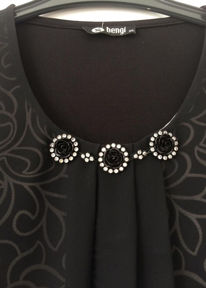 Siyah Tüllü Tunik - Görsel 2