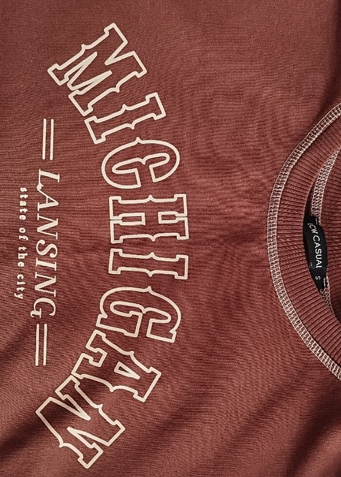 MİCHİGAN BASKILI Sweat - Görsel 3