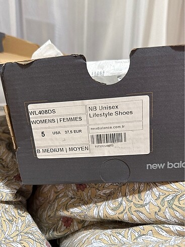 37,5 Beden New Balance 408 Gri