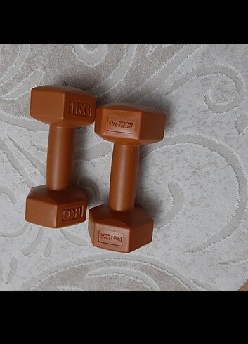 1kg plastik dumbell seti