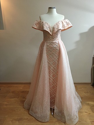 Somon simli kumaş balık model abiye 