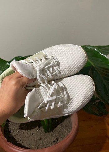 Nike Beyaz Bağcıklı Kadın Spor Ayakkabı - Görsel 2