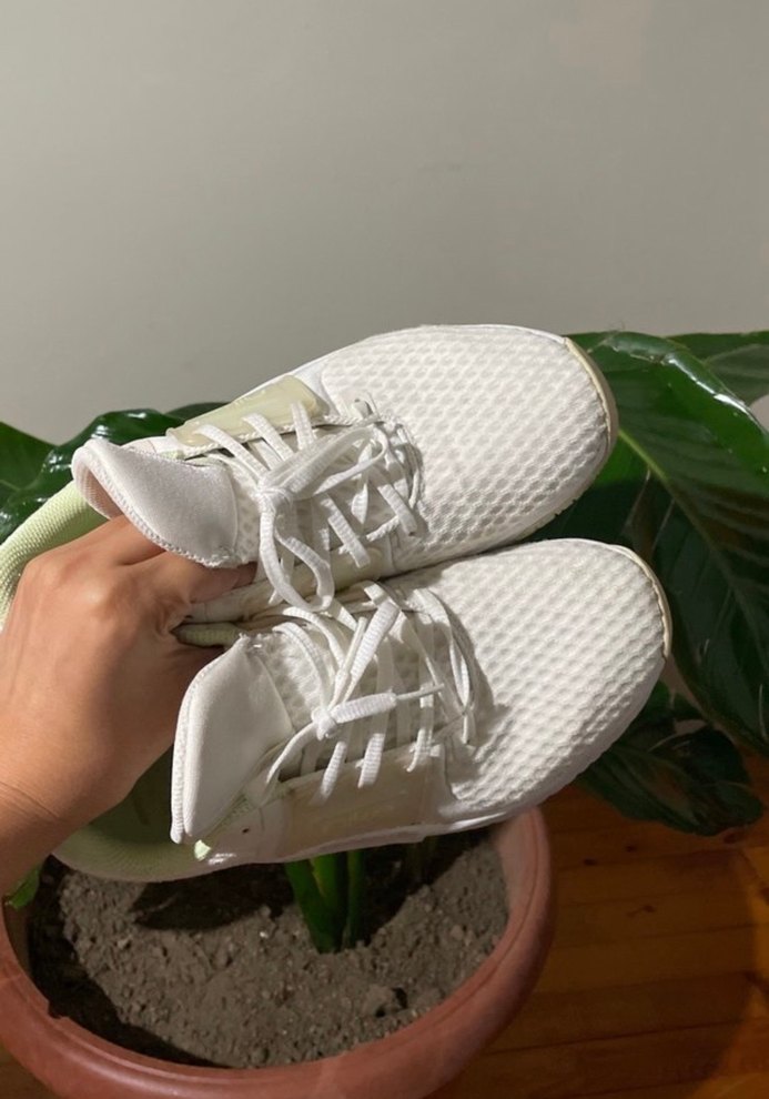 Nike Beyaz Bağcıklı Kadın Spor Ayakkabı - Görsel 2