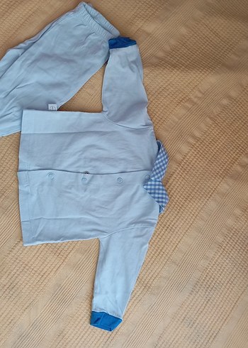 Mavi Baskılı Bebek Erkek Takımı - Görsel 3