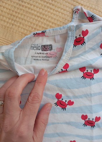 Renkli Baskılı Erkek Bebek Kısa Kollu Tulum - Görsel 2