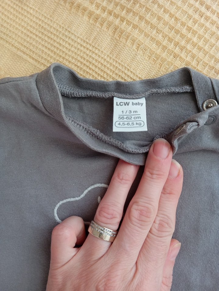 Gri Dinozor Baskılı Bebek Erkek Tulum - Görsel 2