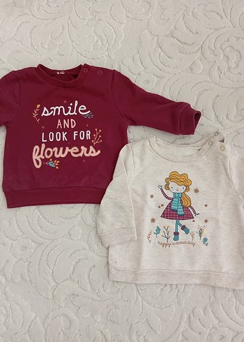 Bordo Baskılı Ve Bordo Renkli  Sweatshirt - Görsel 2