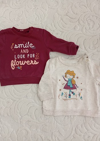 Bordo Baskılı Ve Bordo Renkli  Sweatshirt - Görsel 3