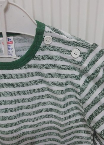 Uzun Kollu Unısex Bebek Takımı, Örgü Kumaş - Görsel 2