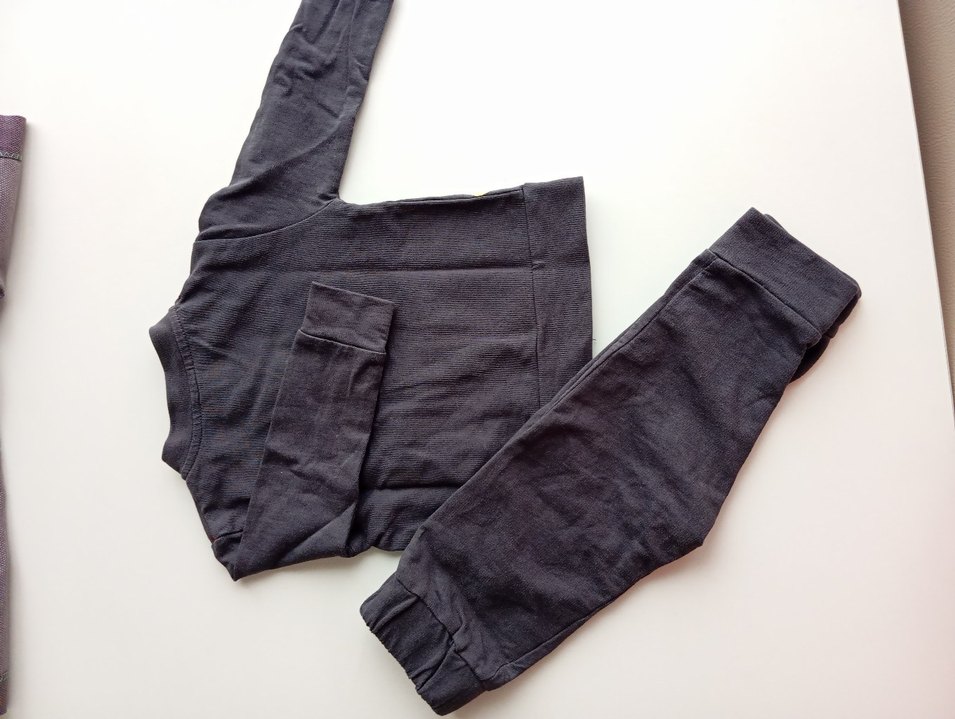 Erkek Bebek Siyah Penye Nakışlı Takım - Görsel 5