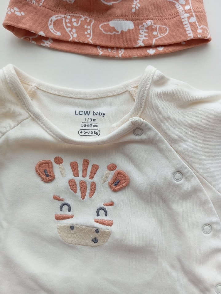 Uzun Kollu Örgü Bebek Unisex Takımı - Görsel 3