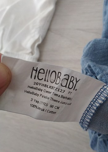 24-36 Ay Beden kiz Çocuk Kolsuz Kot Tulum