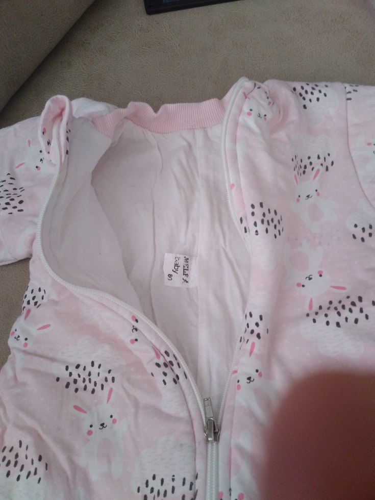 Pembe Bebek Tulumu Fermuarlı - Görsel 4