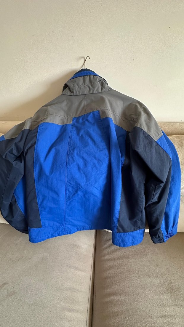 Erkek Çocuk Mavi Gri Fermuarlı Mont - Görsel 4