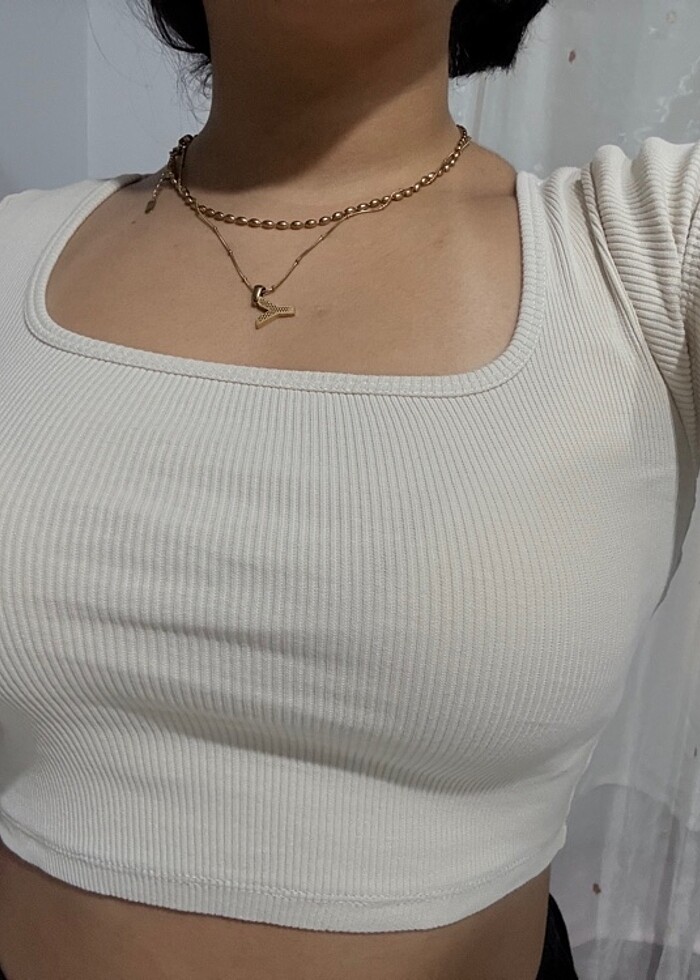 Zara kare yaka çorap - Görsel 2